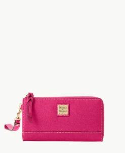 Saffiano Folded Zip Wristlet Black 17 Saffiano Folded Zip Wristlet Black -Florentine Shop W0177G SIFHSIFH