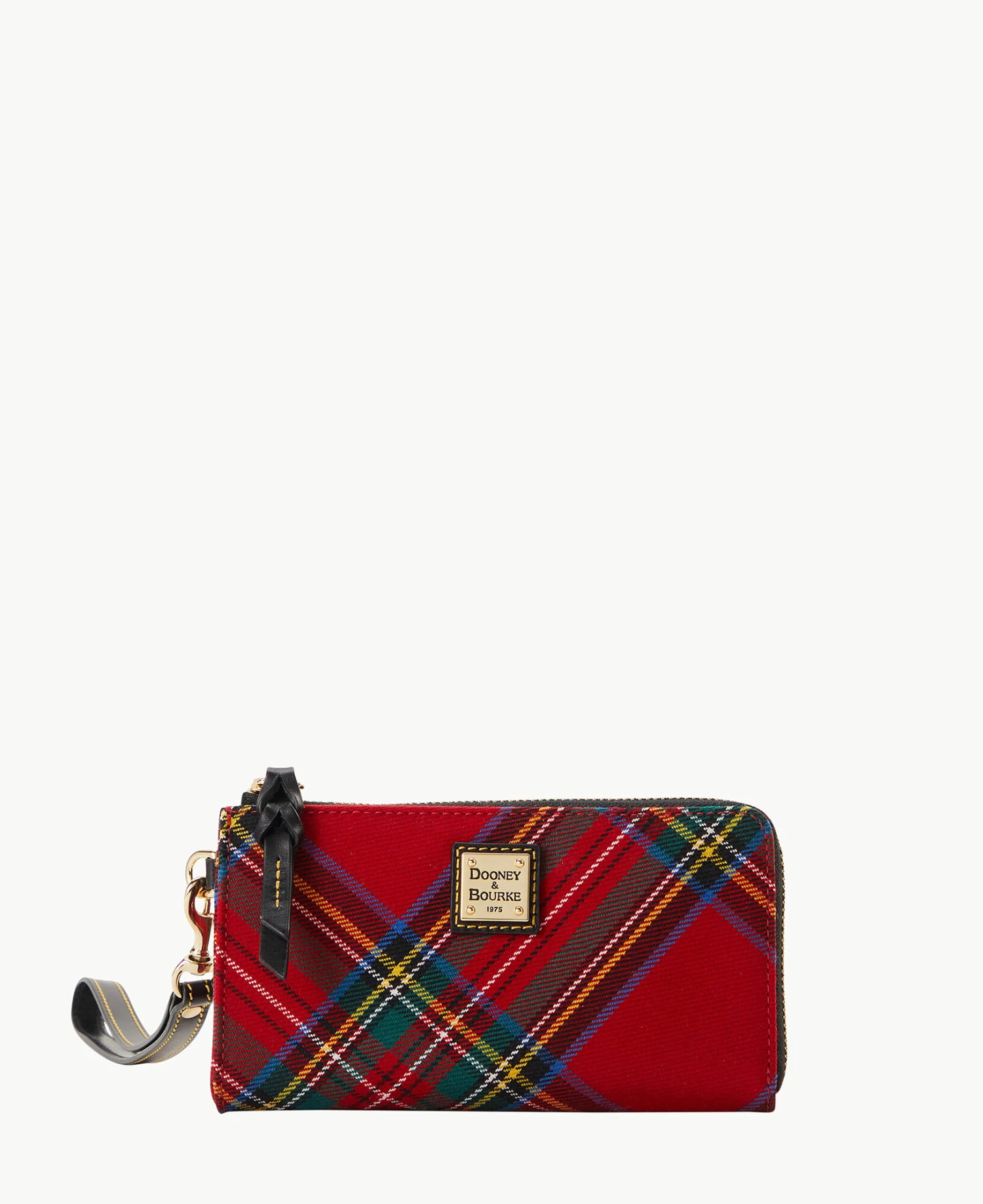 Tartan Folded Zip Wristlet Red Tartan Folded Zip Wristlet Red -Florentine Shop W0177G TTRDPABL 2