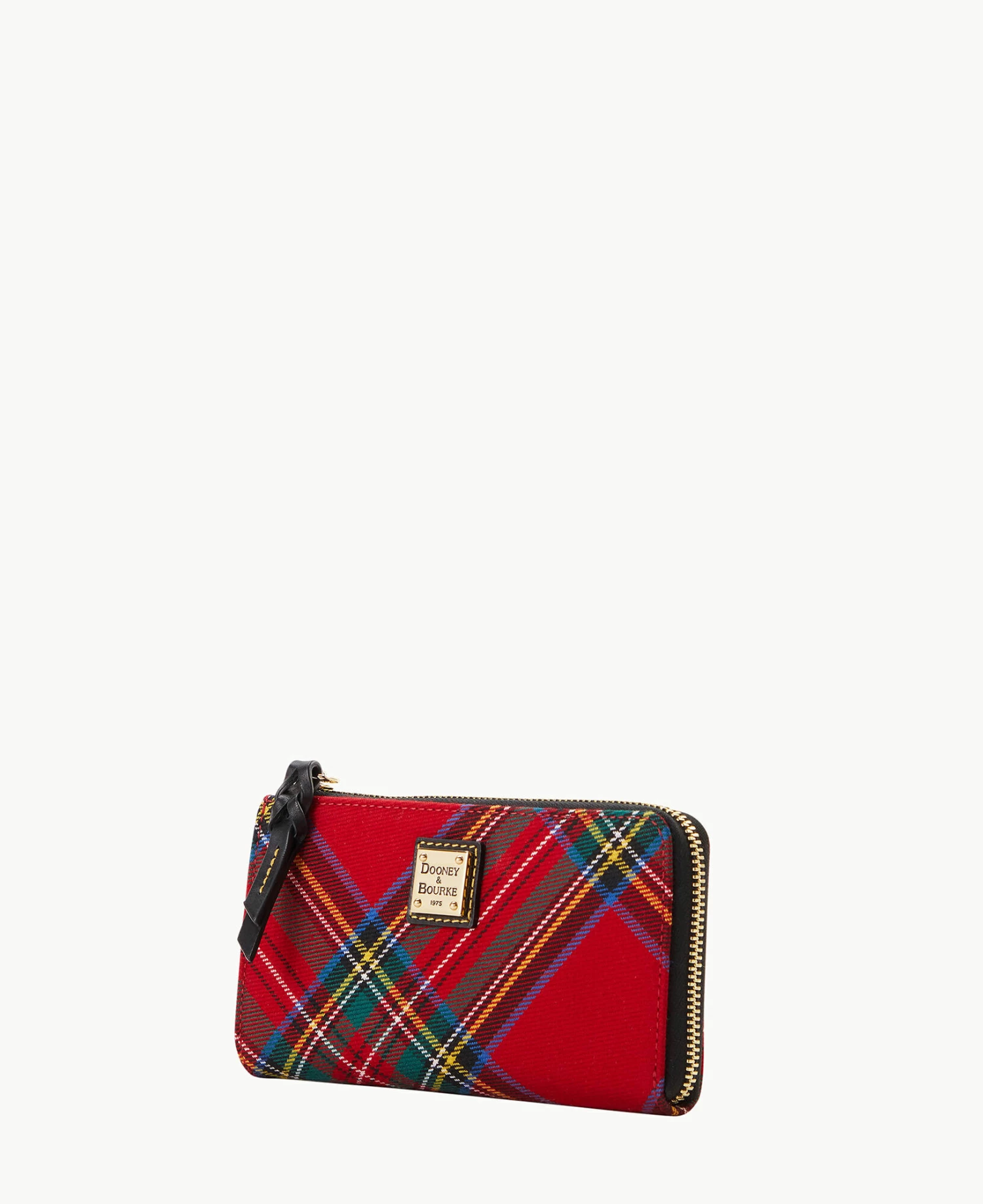 Tartan Folded Zip Wristlet Red Tartan Folded Zip Wristlet Red -Florentine Shop W0177G TTRDPABL ALT1