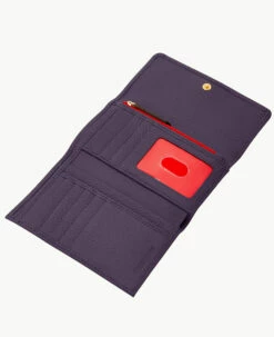 Pebble Grain Flap Wallet Plum Wine -Florentine Shop W0195G AWXPPATN ALT2