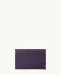 Pebble Grain Flap Wallet Plum Wine -Florentine Shop W0195G AWXPPATN ALT3 1