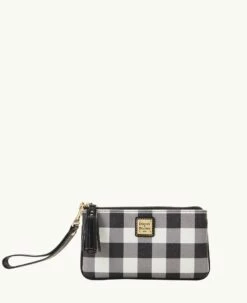 Tucker Small Carrington Wristlet Black 3 Tucker Small Carrington Wristlet Black -Florentine Shop W0263G TUBLPABL 1
