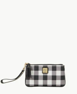 Tucker Small Carrington Wristlet Black 6 Tucker Small Carrington Wristlet Black -Florentine Shop W0263G TUBLPABL 2