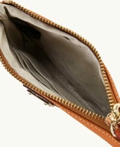 Pebble Grain Stadium Wristlet French Caramel -Florentine Shop W0279G AWFCPATNLING ALT2 1