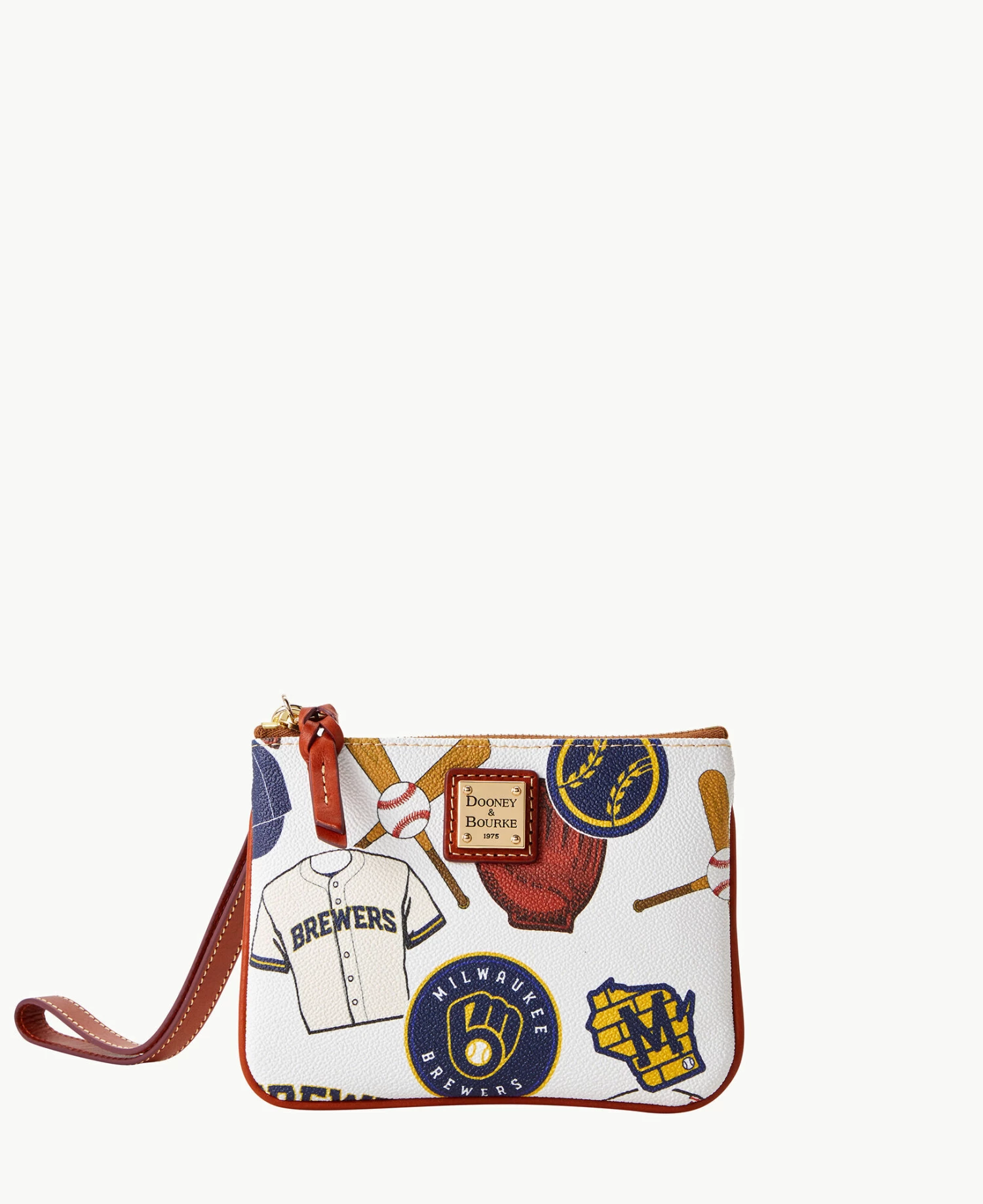 MLB Brewers Stadium Wristlet BREWERS MLB Brewers Stadium Wristlet BREWERS -Florentine Shop W0279G QUMWPATNBRWS