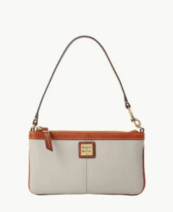 Pebble Grain Large Slim Wristlet Black 7 Pebble Grain Large Slim Wristlet Black -Florentine Shop W0312G AW8FPATN