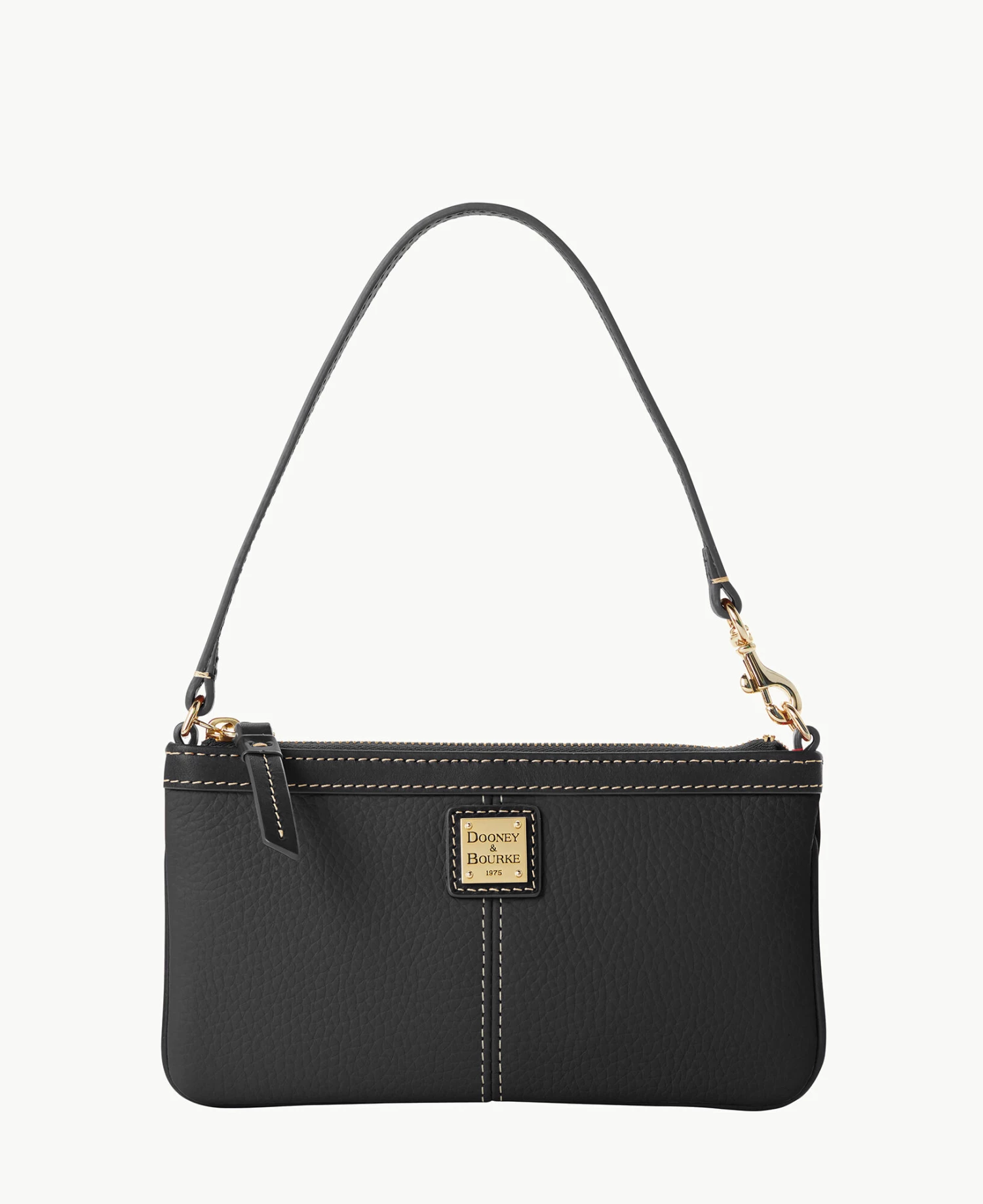 Pebble Grain Large Slim Wristlet Black Pebble Grain Large Slim Wristlet Black -Florentine Shop W0312G AWBLPABL