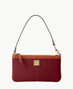 Pebble Grain Large Slim Wristlet Black 14 Pebble Grain Large Slim Wristlet Black -Florentine Shop W0312G AWBXPATN