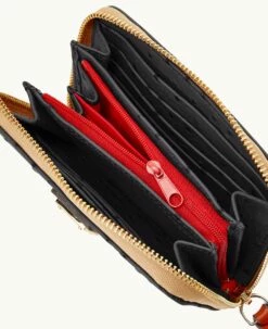 Ostrich Medium Zip Around Wallet Black -Florentine Shop W0323G OTBLPATN ALT2 1