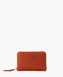 Concord Accessories Medium Zip Around Wallet Tan