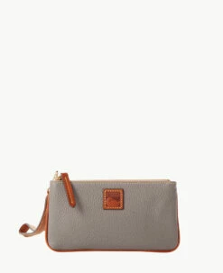 Pebble Grain Medium Wristlet Blush -Florentine Shop W0326G 9PELPAKR