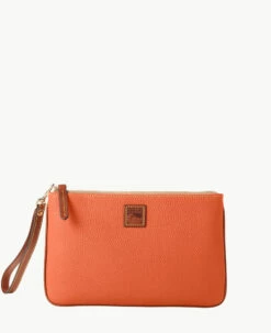 Pebble Grain Large Wristlet Blush -Florentine Shop W0333G 9PCRPAKR