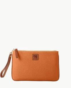 Pebble Grain Large Wristlet Blush -Florentine Shop W0333G 9PFCPAKR