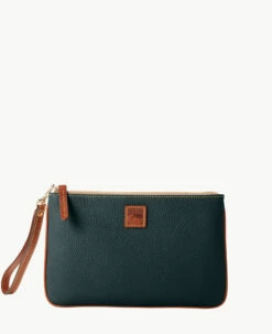 Pebble Grain Large Wristlet Blush -Florentine Shop W0333G 9PFSPAKR
