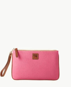 Pebble Grain Large Wristlet Blush -Florentine Shop W0333G 9PHPPAKR