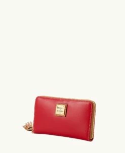 Wexford Leather Zip Around Wristlet Red -Florentine Shop W0337G JKRDPANA ALT1 1