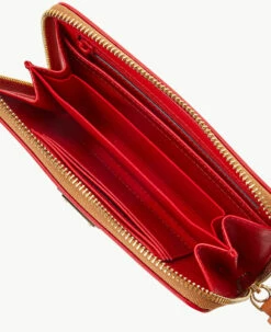 Wexford Leather Zip Around Wristlet Red -Florentine Shop W0337G JKRDPANA ALT2