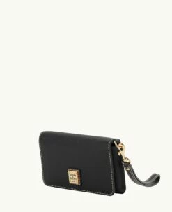Pebble Grain Fey Phone Wristlet Black Black -Florentine Shop W0431G AWBLPABL ALT1 1
