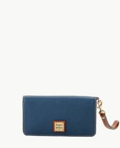 Pebble Grain Fey Phone Wristlet Black Black -Florentine Shop W0431G AWJEPATN