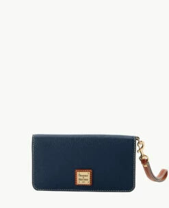 Pebble Grain Fey Phone Wristlet Black Black -Florentine Shop W0431G AWMDPATN