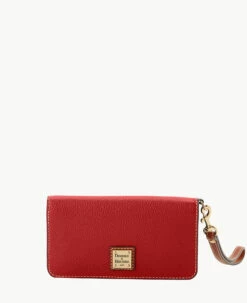 Pebble Grain Fey Phone Wristlet Black Black -Florentine Shop W0431G AWRDPATN