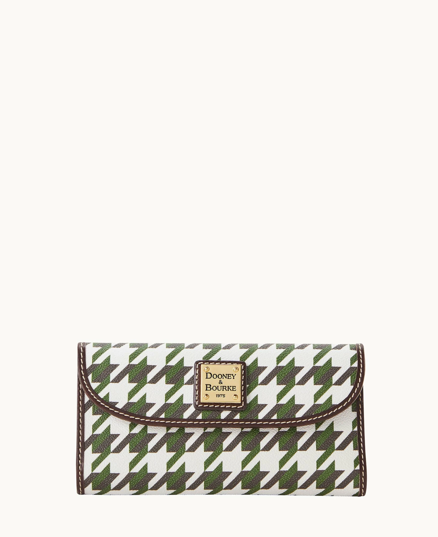 Houndstooth Continental Clutch Green Houndstooth Continental Clutch Green -Florentine Shop W0507G 1HGRPABM0001 1