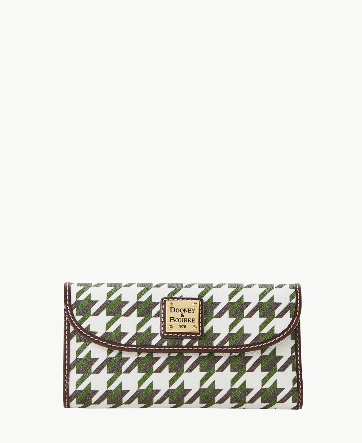 Houndstooth Continental Clutch Green Houndstooth Continental Clutch Green -Florentine Shop W0507G 1HGRPABM0001