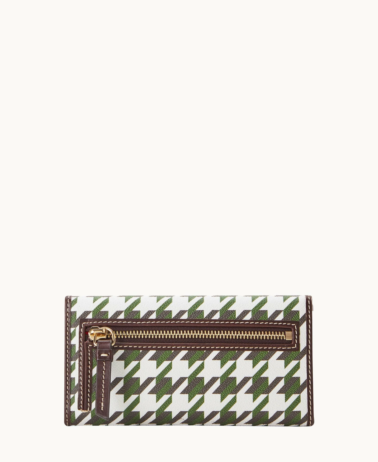 Houndstooth Continental Clutch Green Houndstooth Continental Clutch Green -Florentine Shop W0507G 1HGRPABM0001 ALT3 1