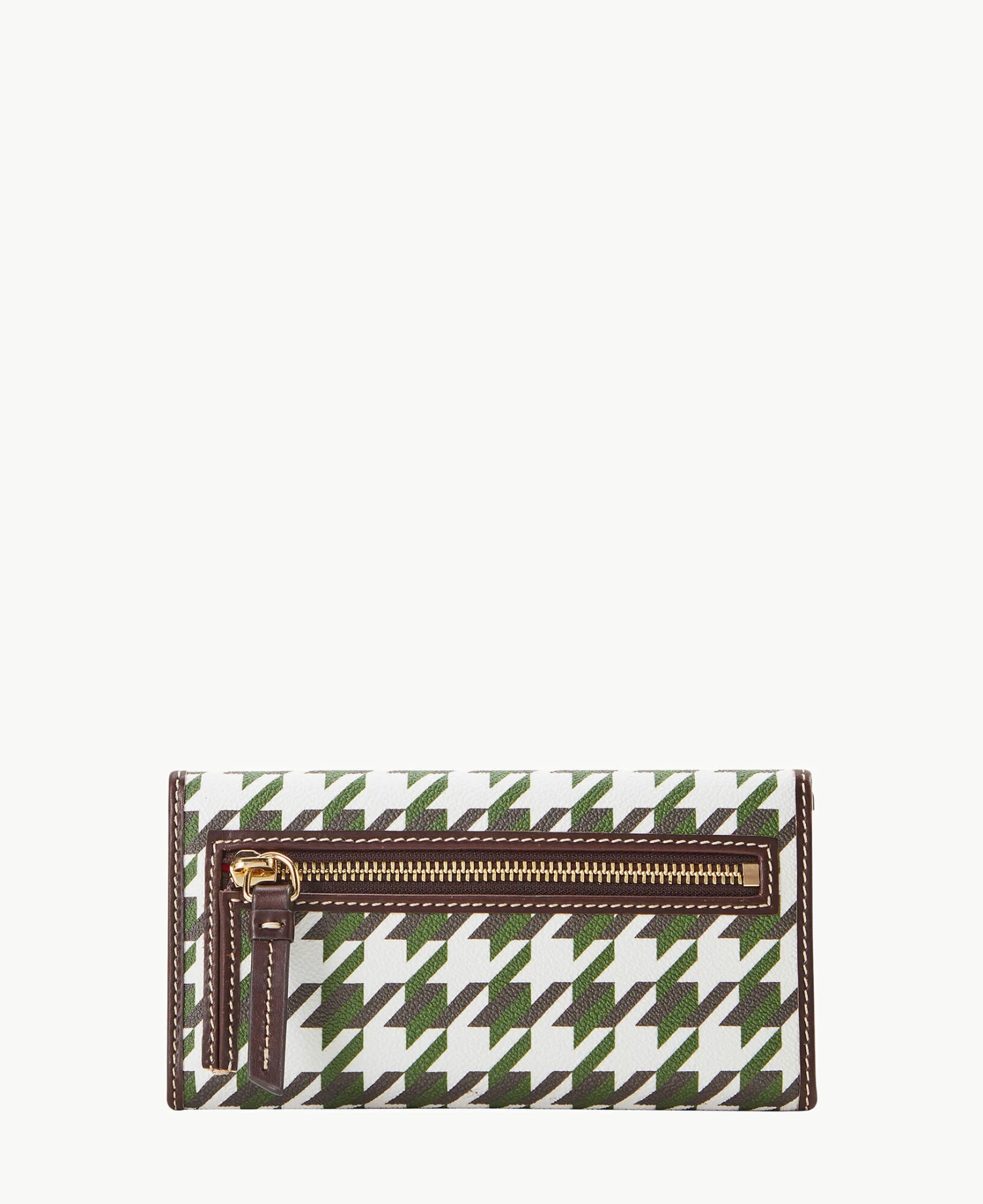 Houndstooth Continental Clutch Green Houndstooth Continental Clutch Green -Florentine Shop W0507G 1HGRPABM0001 ALT3