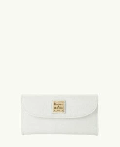 Saffiano Continental Clutch Off White 5 Saffiano Continental Clutch Off White -Florentine Shop W0507G SIOWSIOW0002 1