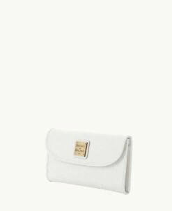 Saffiano Continental Clutch Off White 7 Saffiano Continental Clutch Off White -Florentine Shop W0507G SIOWSIOW0002 ALT1 1