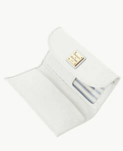 Saffiano Continental Clutch Off White 3 Saffiano Continental Clutch Off White -Florentine Shop W0507G SIOWSIOW0002 ALT2