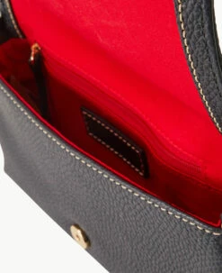 Pebble Grain Becca Crossbody Black Black -Florentine Shop W1033G AWBLPABL ALT2