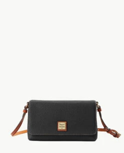 Pebble Grain Becca Crossbody Black Black -Florentine Shop W1033G AWBLPATN