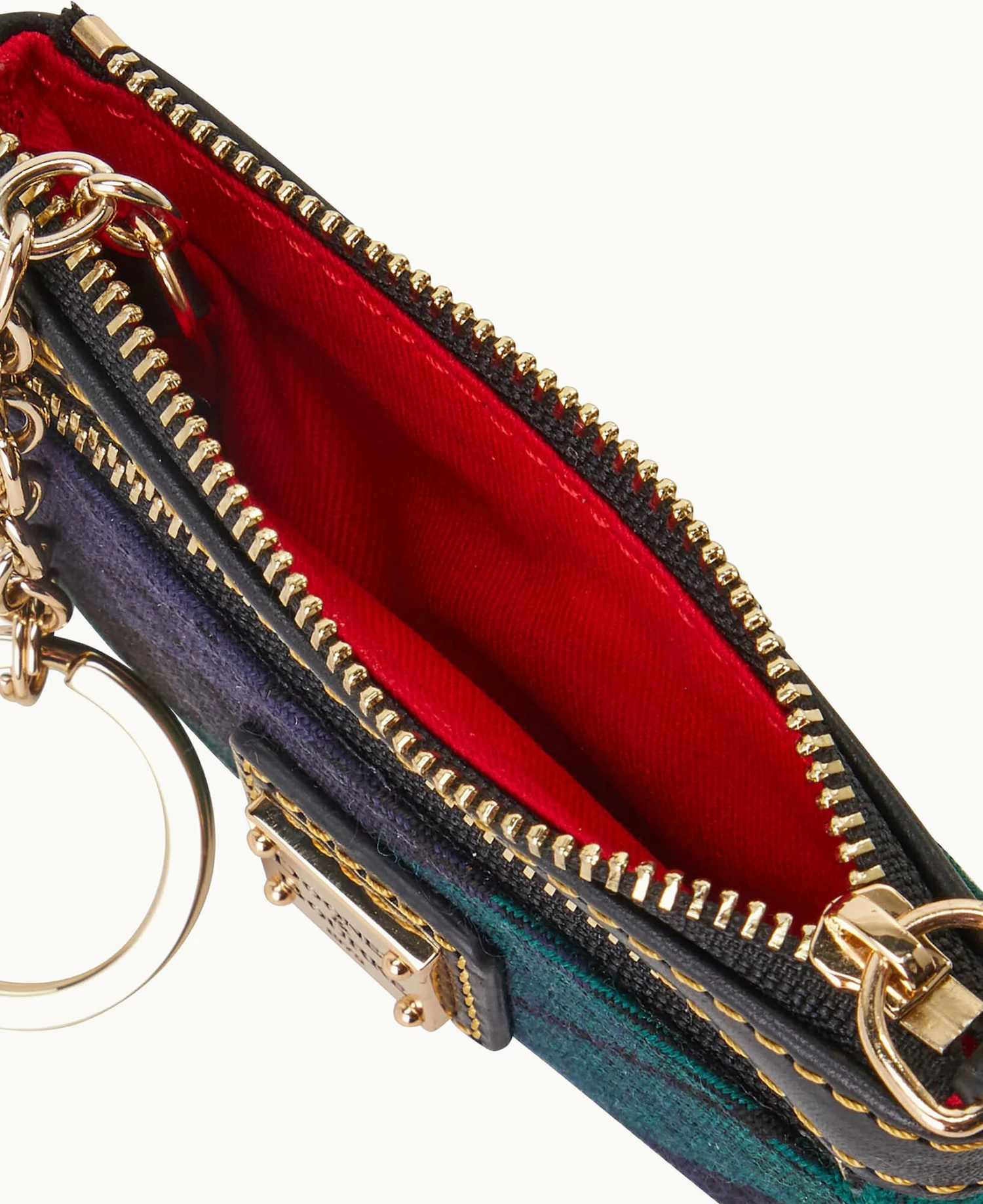 Tartan Small Coin Case Navy Tartan Small Coin Case Navy -Florentine Shop W1160G TTNVPABL ALT2 1