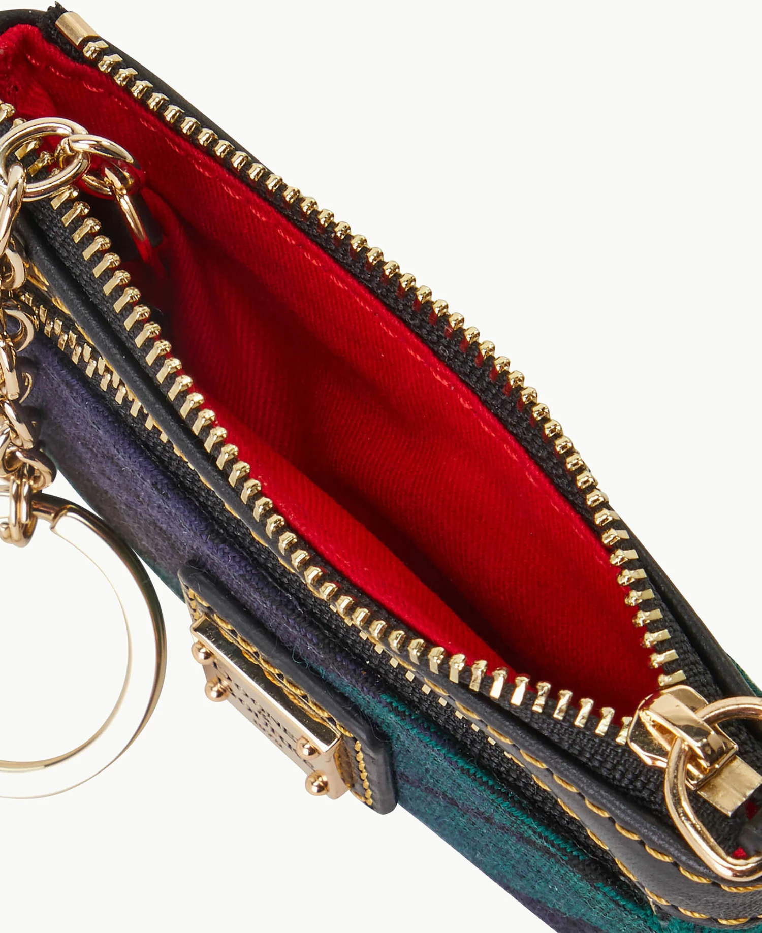 Tartan Small Coin Case Navy Tartan Small Coin Case Navy -Florentine Shop W1160G TTNVPABL ALT2