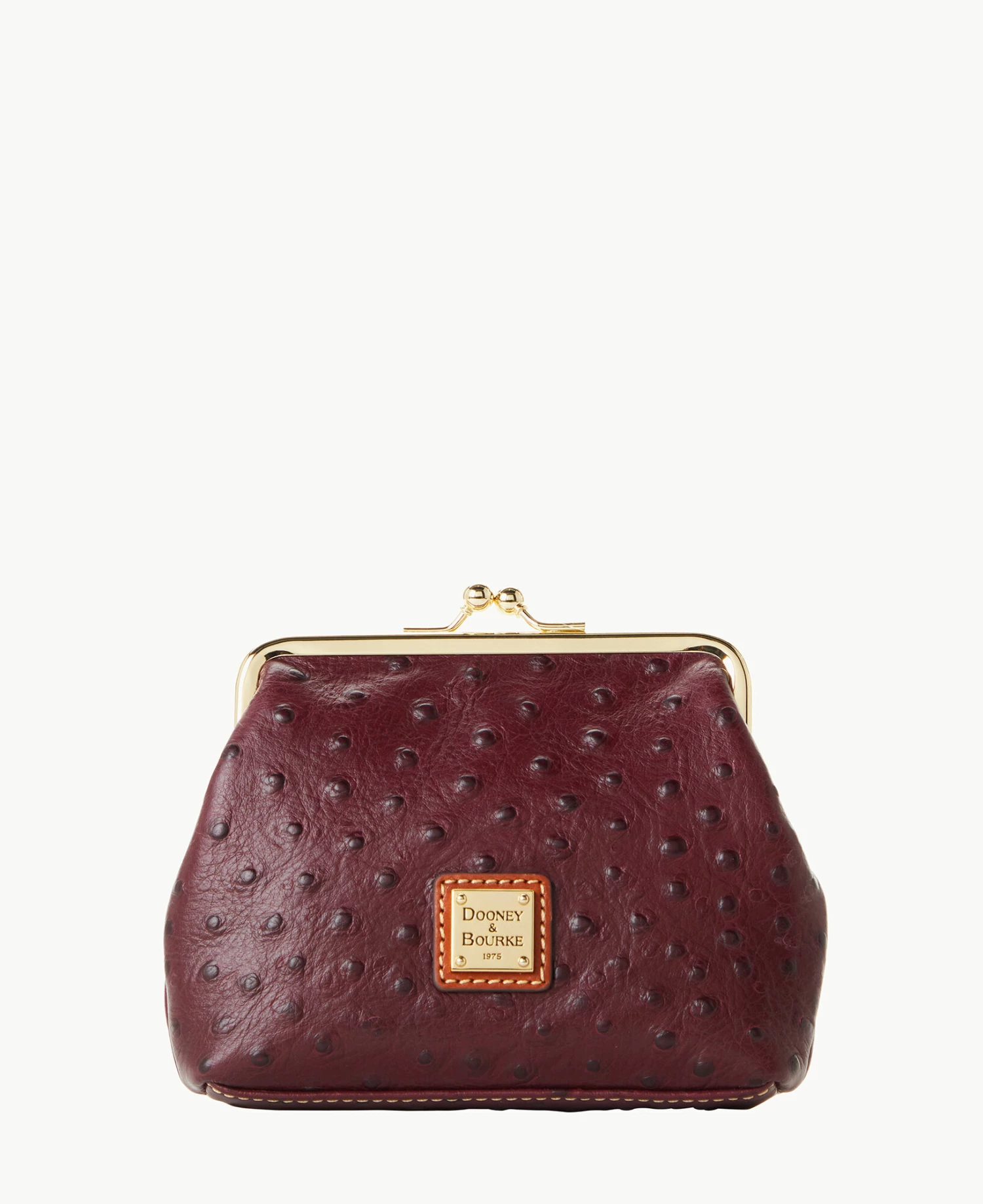 Ostrich Large Frame Purse Grey Ostrich Large Frame Purse Grey -Florentine Shop W1407G OTBGPABM