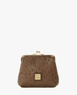 Ostrich Large Frame Purse Grey 13 Ostrich Large Frame Purse Grey -Florentine Shop W1407G OTMSPABM