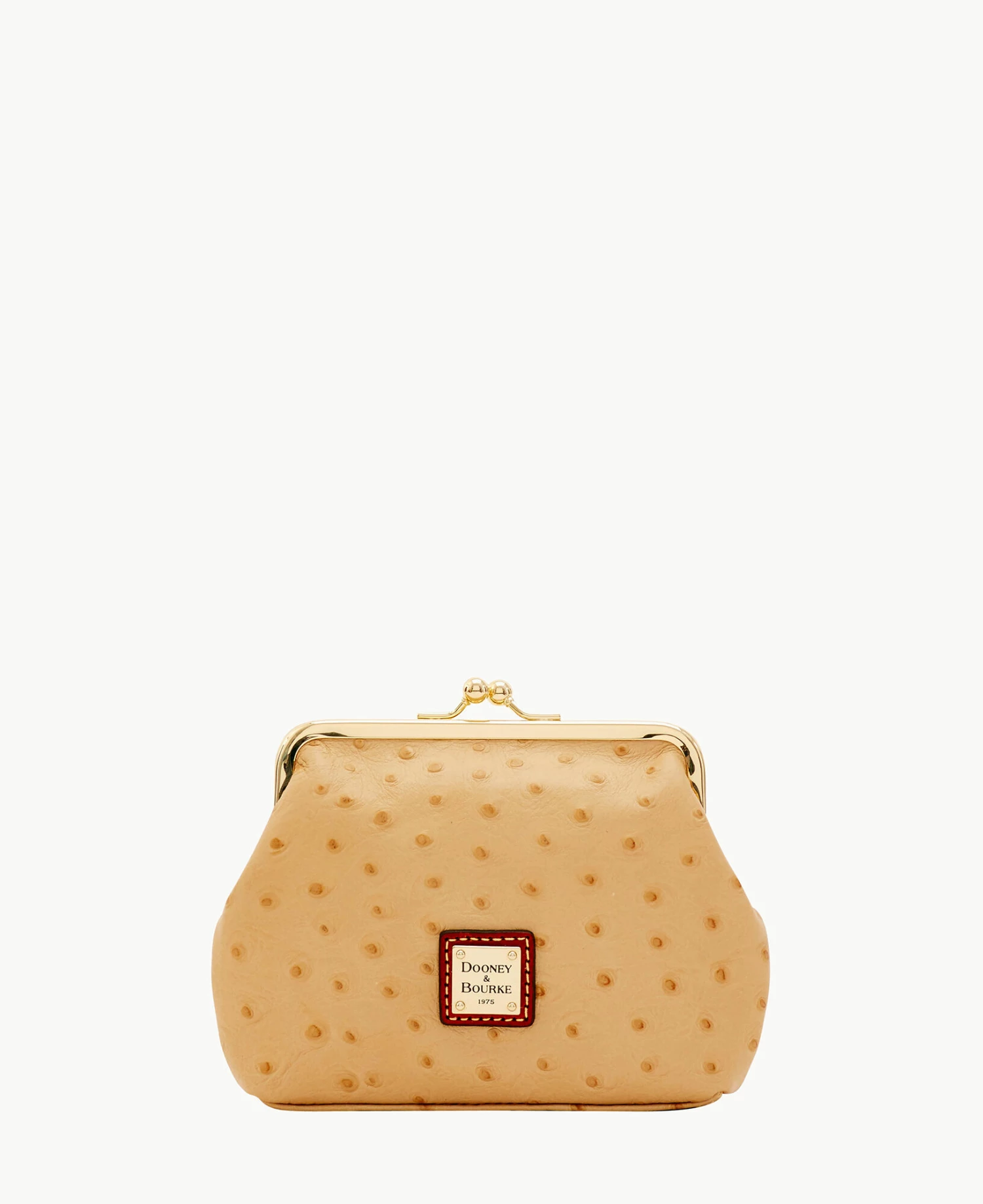 Ostrich Large Frame Purse Grey Ostrich Large Frame Purse Grey -Florentine Shop W1407G OTSDPATN