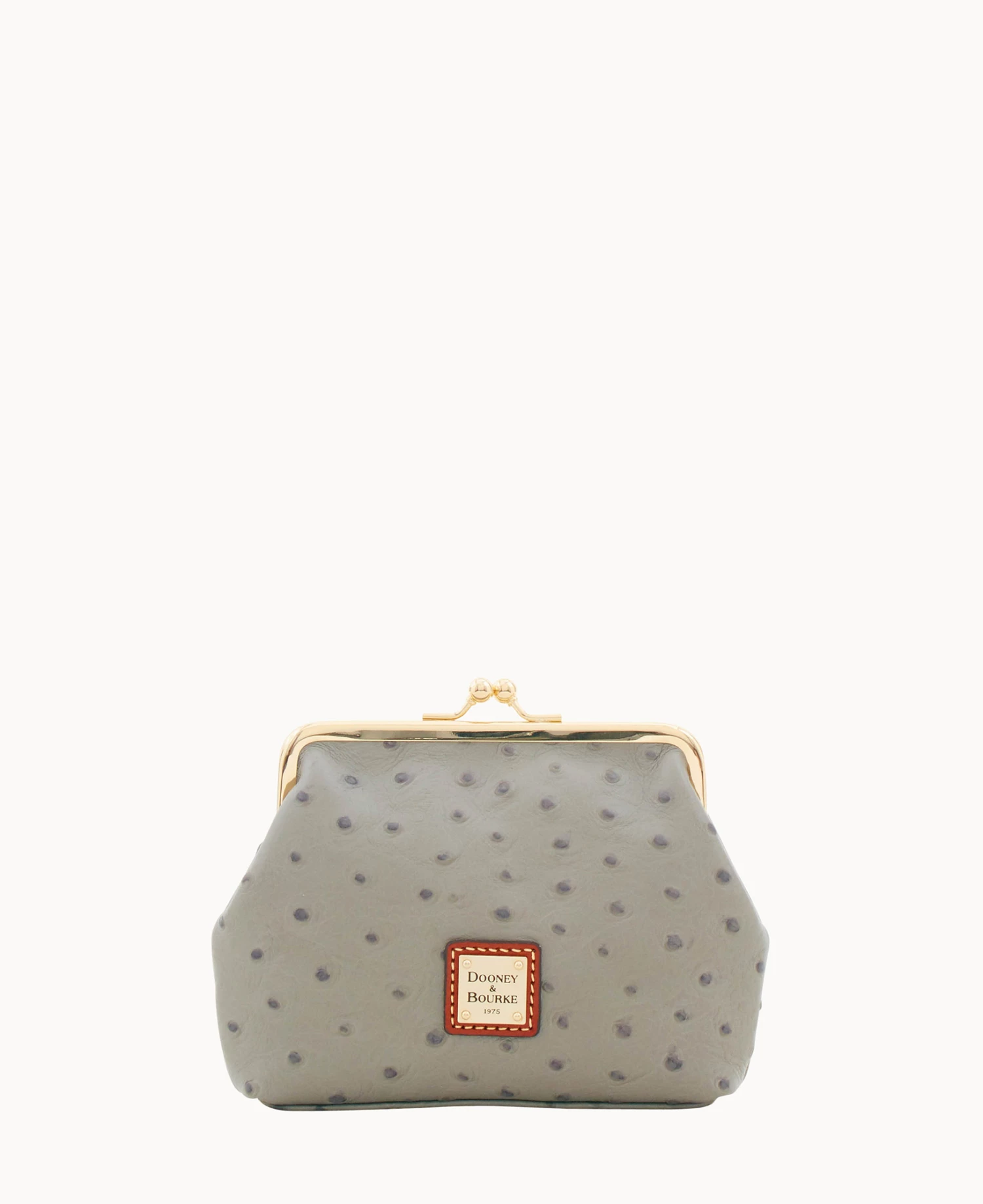 Ostrich Large Frame Purse Grey Ostrich Large Frame Purse Grey -Florentine Shop W1407G OTUQPATN