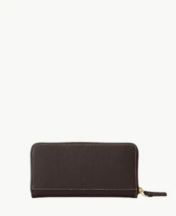 Saffiano Large Zip Around Smoke Grey -Florentine Shop W4032G SISMSISM ALT3