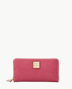 Saffiano Large Zip Around Smoke Grey -Florentine Shop W4032G SIVISIVI