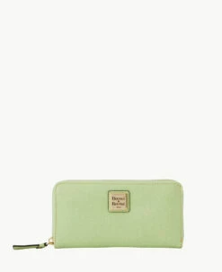 Saffiano Large Zip Around Smoke Grey -Florentine Shop W4032G SIZASIZA