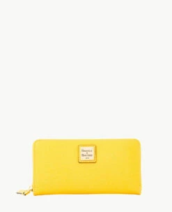 Saffiano Large Zip Around Smoke Grey -Florentine Shop W4032G SIZJSIZJ