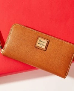 Saffiano Large Zip Around Smoke Grey -Florentine Shop XF32 ILD lifestyle 1